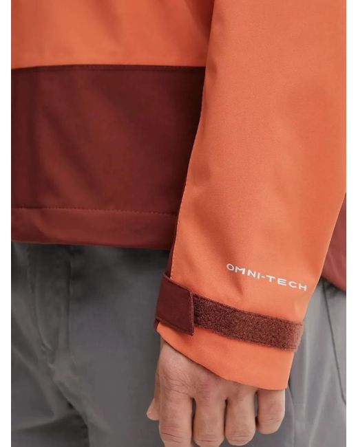 Columbia Orange Veste Boulder À Logo Imprimé for men