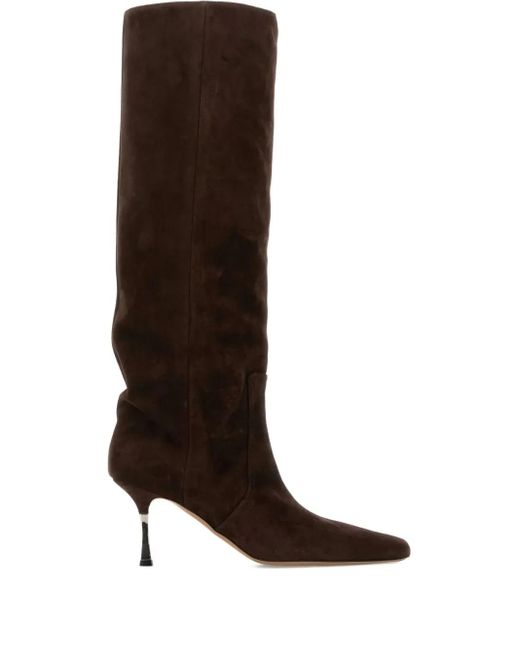 Botas altas Bettina con tacón de 75 mm Paris Texas de color Brown