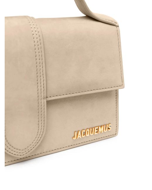 Jacquemus Natural Shoulder Bag With Logo