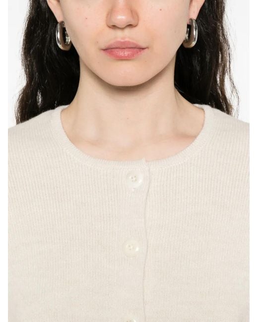 Lemaire White Button-Front Cardigan