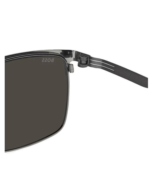 Boss Gray Square Sunglasses for men
