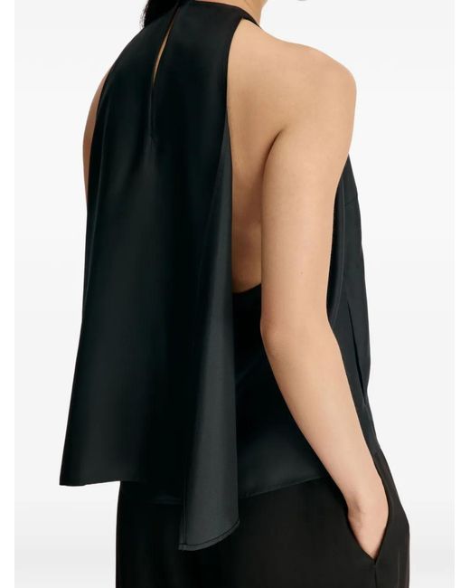 Loulou de Saison Black Cami Silk Top