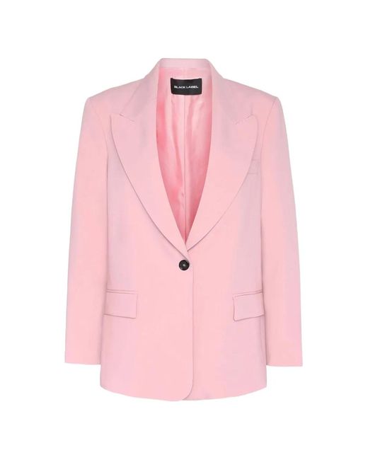 Ralph Lauren Pink Peak-Lapel Single-Breasted Blazer