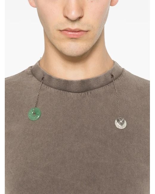 OTTOLINGER Gray T-Shirt Double Luck Chain