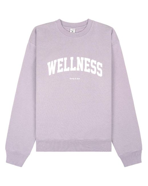 Sporty & Rich Wellness スウェットシャツ Purple