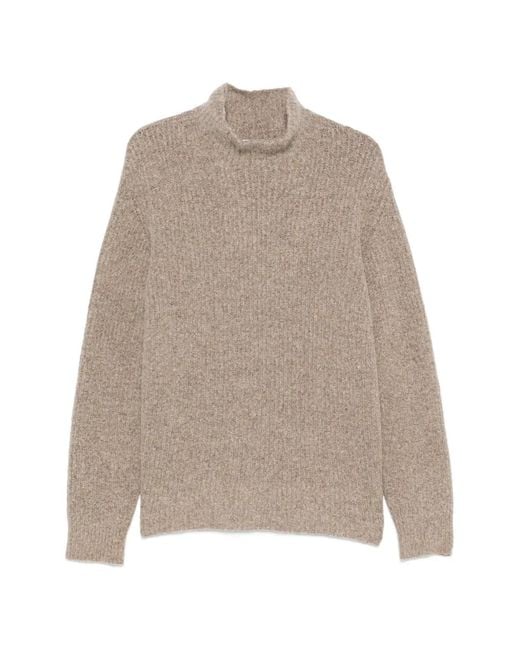 Roberto Collina Natural Pull Côtelé À Col Montant for men