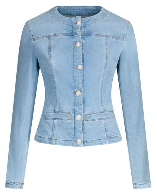 Liu Jo Blue Button-Down Denim Jacket