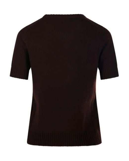 Be You Black Short-Sleeve Round-Neck Jumper
