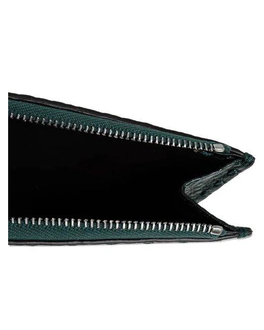 Fendi Green Selleria Leather Cardholder for men