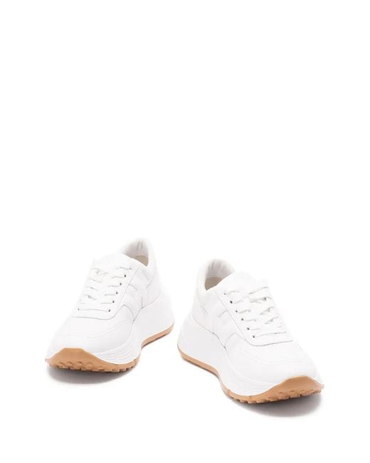 Hogan White Logo-Detail Low-Top Sneakers
