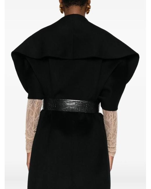 Capa de lana Elisabetta Franchi de color Black