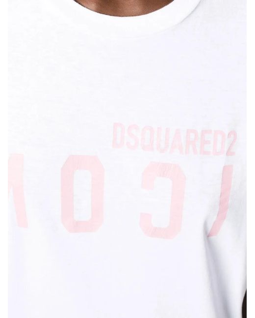 DSquared² White Logo T-Shirt