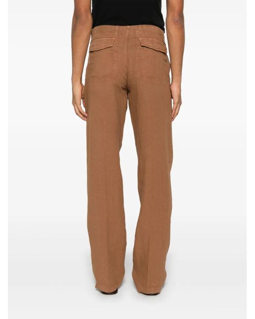 Corneliani Brown Linen Trousers for men