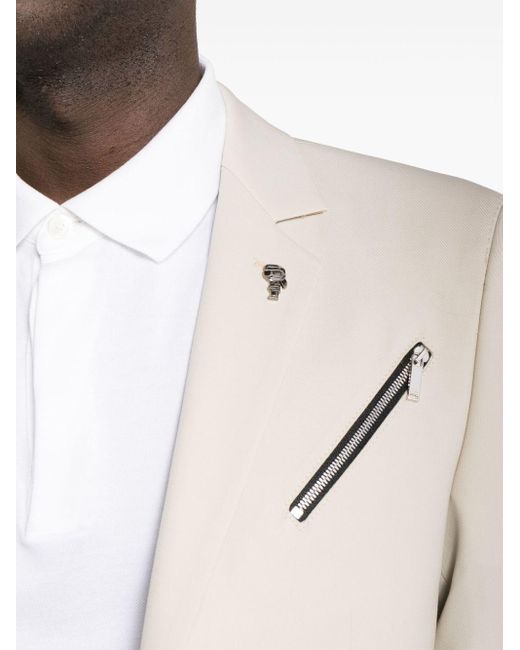 メンズ Karl Lagerfeld シングルジャケット White