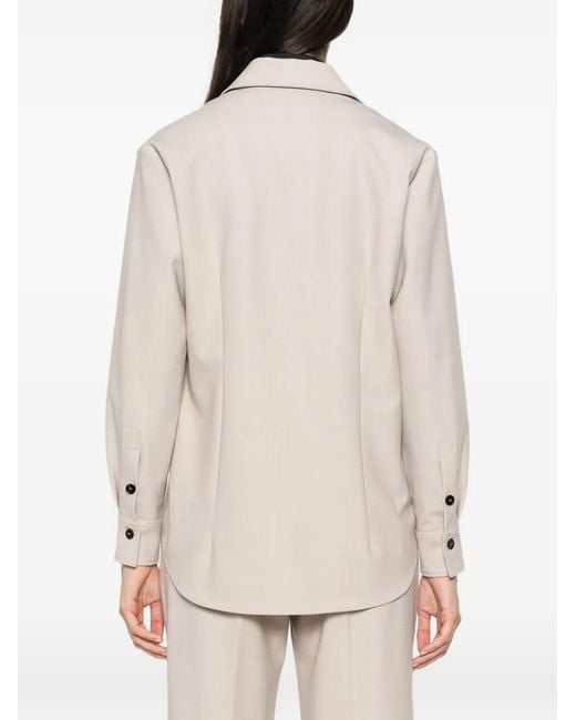 Antonelli White Campari Button-Fastening Long-Sleeve Shirt