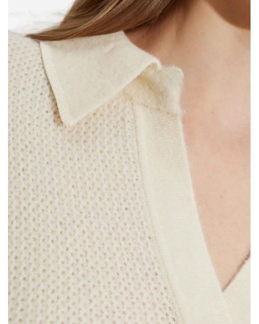 Isabel Marant White Nathalie Polo Sweater