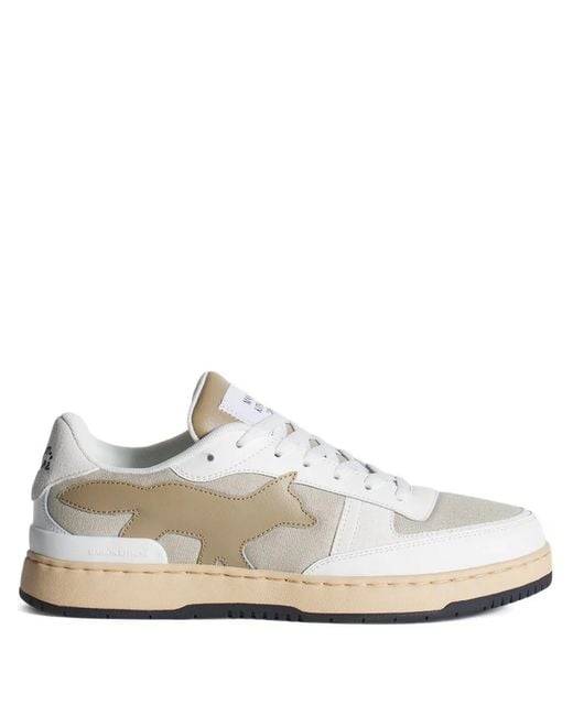 Maison Kitsuné White Chiru Sneakers for men