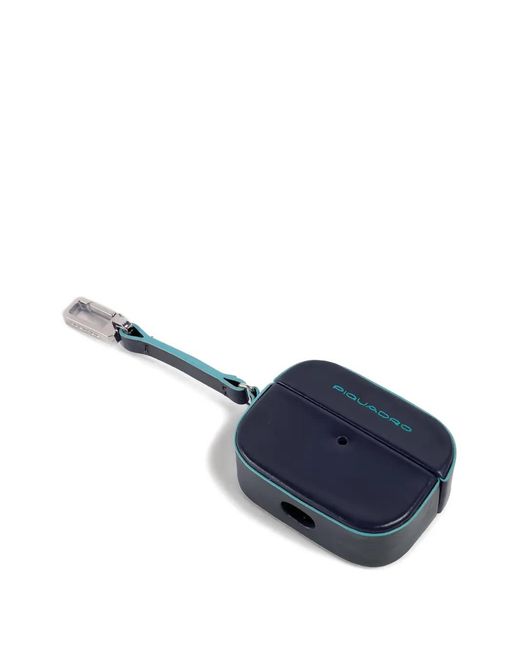 Piquadro Blue Airpods Pro Leather Case