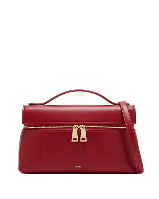 Bolso de hombro con cremallera JW PEI de color Red