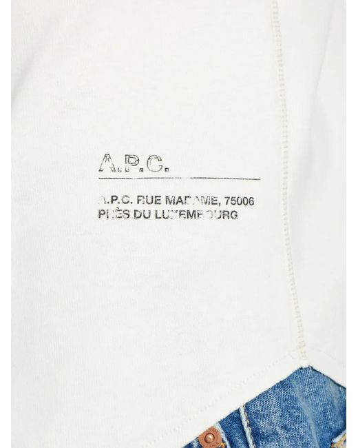 A.P.C. Black Raglan-Sleeves T-Shirt for men