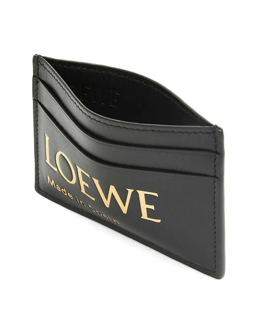 Loewe Black Embossed Plain Card Holder