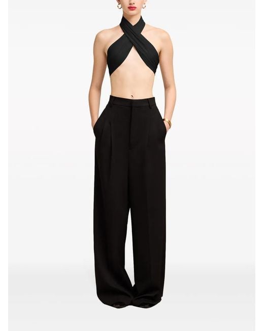 AMI Black Top Bra