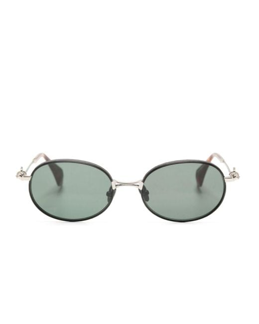Vivienne Westwood Hardware Sonnenbrille mit ovalem Gestell in Gray für Herren