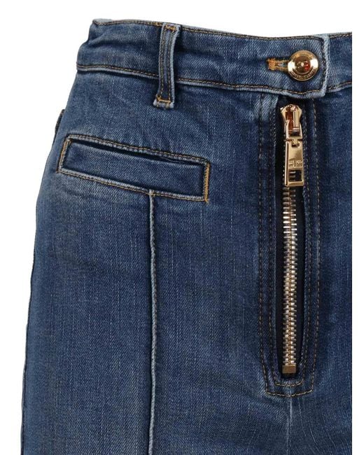 Elisabetta Franchi Blue Vintage Cotton Jeans