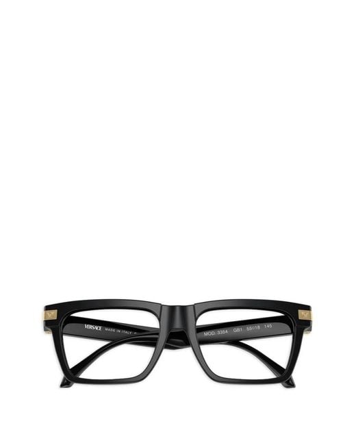 Versace Brille Mit Eckigem Gestell in Black für Herren