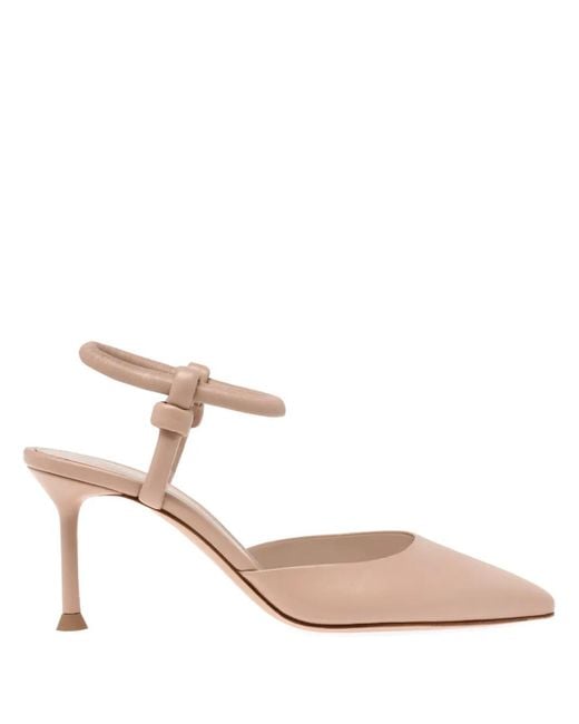 Gianvito Rossi Pink 70Mm Juno D'Orsay Pumps