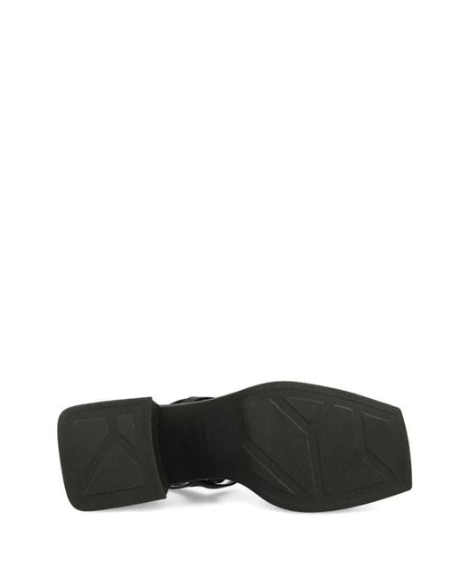 Vagabond Black 67Mm Platform Crisscross Sandals