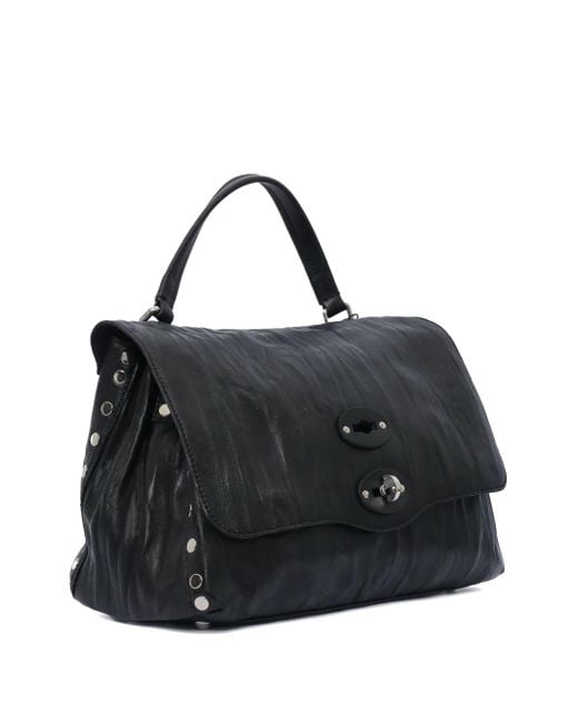 Zanellato Black Small Postina Cross-Body Bag