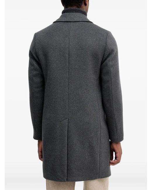 Sisley Gray Single-Breasted Coat for men