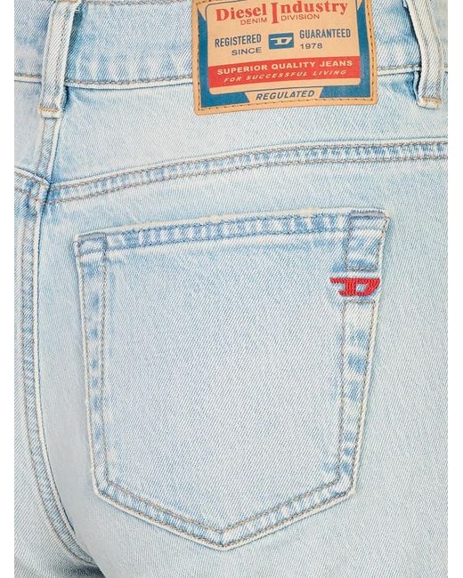 DIESEL Blue Five-Pocket Jeans
