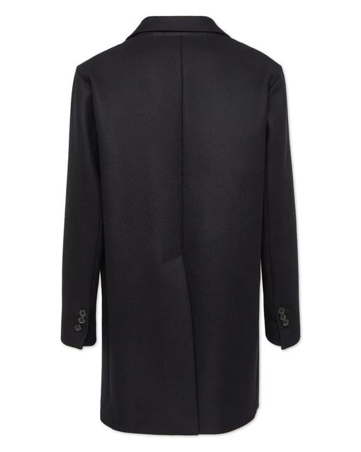DSquared² Black Single-Breasted Midi Coat for men