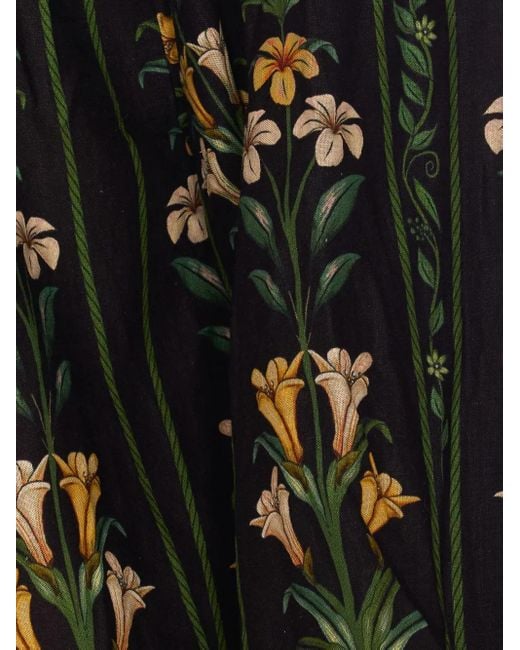 Farm Rio Flowers Arch ブラウス Black