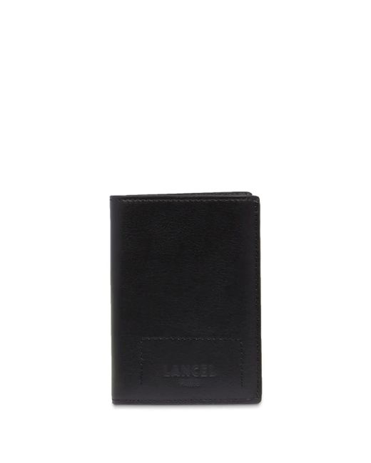 Lancel Black 9Cc Tri-Fold Leather Wallet for men