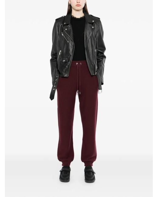Versace Red Drawstring Trousers