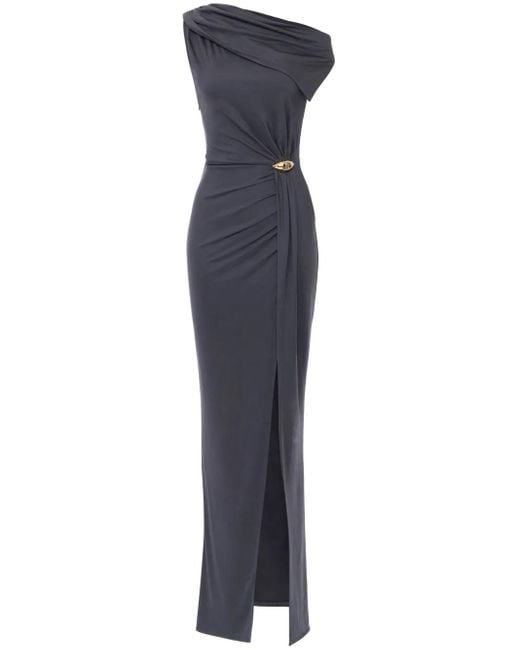 Vestido asimétrico Elisabetta Franchi de color Blue