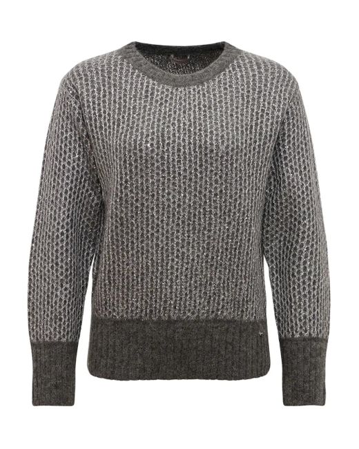 Pull À Sequins Herno en coloris Gray