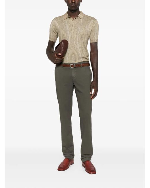 Mason's Gray Cuffed Straight-Leg Trousers for men