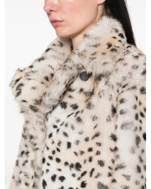 Arma White Leopard-Print Reversible Jacket