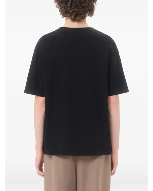 Valentino Garavani Black T-Shirt À Imprimé Panthère for men