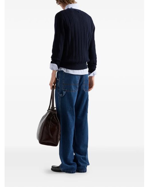 Prada Blue Jean À Coupe Légère for men