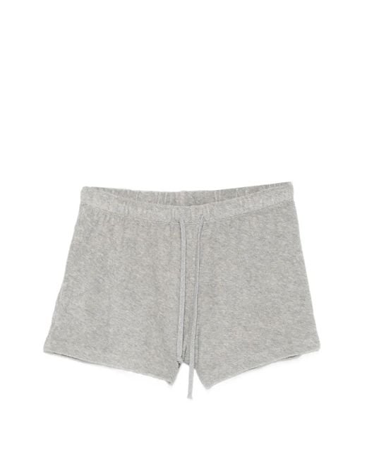 Suzie Kondi Gray Drawstring-Fastening Shorts