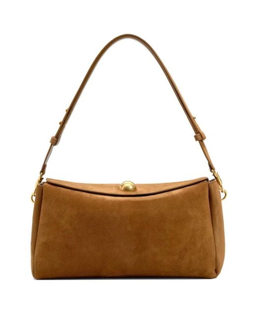 AMI Carrousel Medium Suède Tas in het Brown