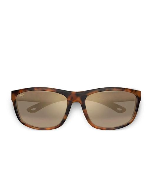 Maui Jim Brown Nuu Landing Tortoiseshell-Pattern Sunglasses