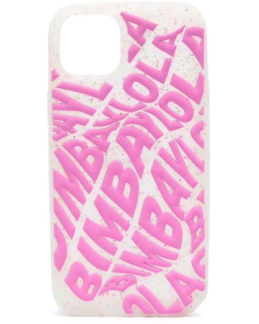 Coque d'iPhone 15 Plus pailletée Bimba Y Lola en coloris Pink