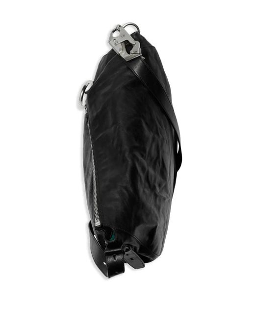 Burberry Black Medium Knight Leather Tote Bag
