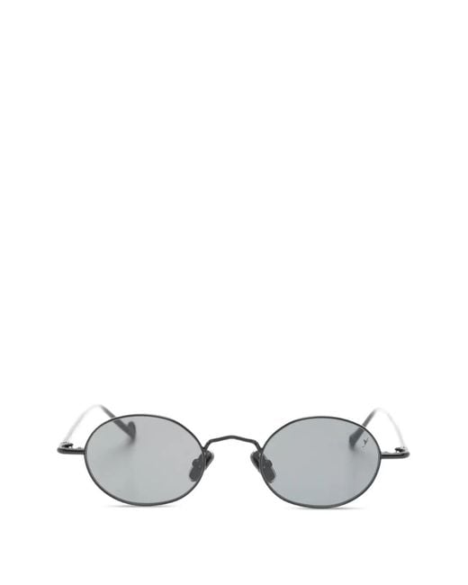 Eyepetizer White Ginger Oval-Frame Sunglasses